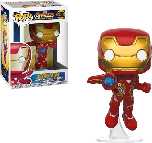 Miniatura 3 de POP Marvel: Avengers Infinity War - Figura de vinilo de Iron Man Funko (paquete con funda protectora de caja compatible)