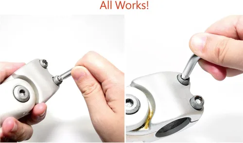 Miniatura 8 de K Tool 75450 - Juego de extractor de tornillos hexagonales dañados, rango métrico de 9 piezas de 0.059 in a 0.394 in, extractores de extremo
