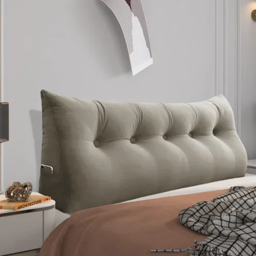 Miniatura 11 de Almohada de cabecero triangular - Almohada grande para cama de 3 en 1 como almohada de lectura en cuña, almohada grande para sofá o cama de día