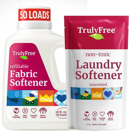 Miniatura 12 de Truly Free Suavizante de telas natural, no tóxico para pieles sensibles de bebés y niños, acondicionador suavizante de ropa a base de plantas