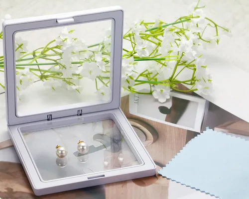 Miniatura 12 de SmileBelle Aretes tipo dormilona para mujer, de plata de ley de 18 quilates, con turquesa, como regalo de cumpleaños, aretes de cristal de perlas