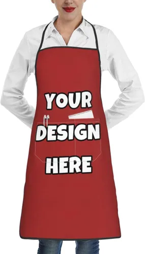 Miniatura 45 de Delantal personalizado con logotipo de imagen, nombre de texto, delantales de cocina personalizados para chef para hombres y mujeres