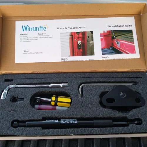 Miniatura 4 de Winunite Compatible con F150 2015-2025 Asistente de Compuerta Trasera – Material de Acero Inoxidable, Descenso Controlado Silencioso, No Más