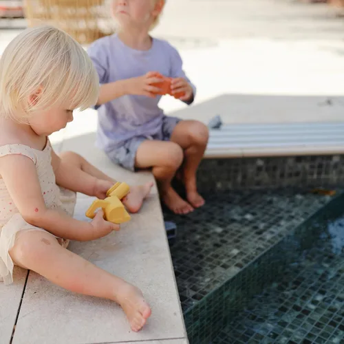 Miniatura 7 de mushie Vehículos Juguetes de baño para niños pequeños 100% silicona de grado alimenticio Libre de moho, paquete de 4
