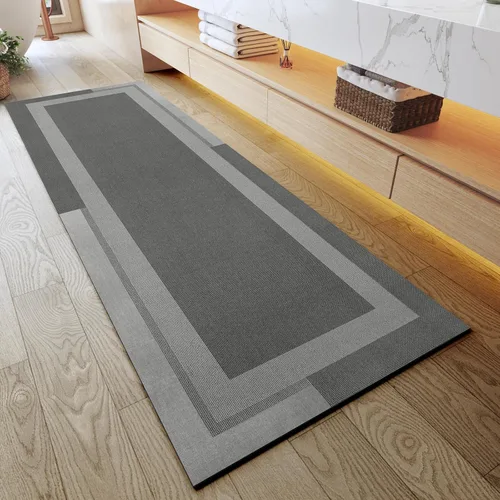 Miniatura 17 de YDKGL Alfombra de Baño Antideslizante, Respaldo de Goma Ultra Delgada Alfombras de Baño que Caben Debajo de la Puerta Secado Rápido Súper Absorbente