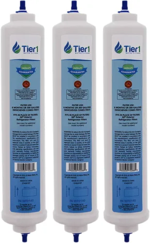 Tier1 Filtro de agua de repuesto para debajo del fregadero GXRTDR para GE SmartWater Twist and Lock Filtro de agua en línea, paquete de 3