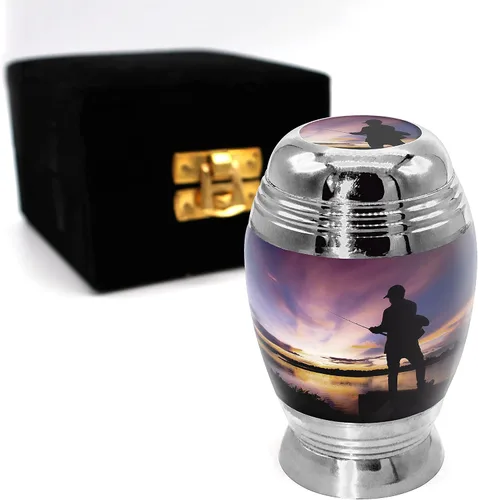 Miniatura 21 de Urna de cremación de ángel azul para cenizas hombre adulto – Urnas de cremación personalizadas para cenizas humanas, urnas decorativas para hombre