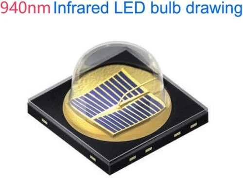 Miniatura 2 de 940nm IR linterna infrarroja iluminador linterna, 940nm IR iluminador linterna linterna visión nocturna, 940nm linterna infrarroja para caza, cámara