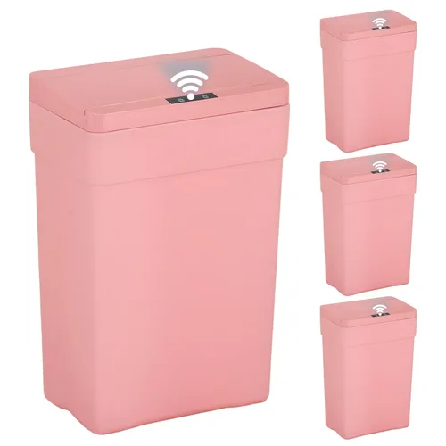 Miniatura 10 de BestOffice Bote de basura automático de 13 galones para cocina, sin contacto, de alta capacidad, con tapa, para dormitorio, baño, hogar, oficina, 50