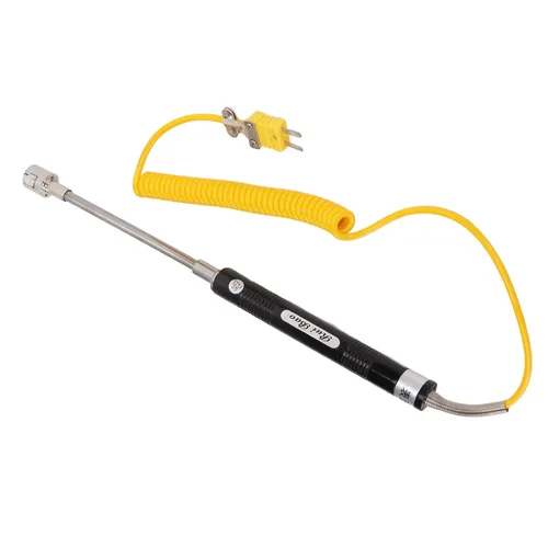 Miniatura 6 de Sensor de temperatura de termopar tipo K con funda de acero inoxidable y mango aislado Medición precisa de -58.0 °F a 932.0 °F para monitoreo