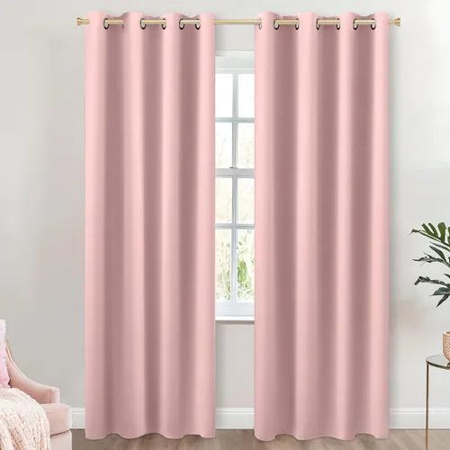 Miniatura 233 de Cortinas opacas de 72 pulgadas extra anchas para dormitorio, puerta corrediza de vidrio y patio, 2 paneles con ojales para oscurecer ventana grande