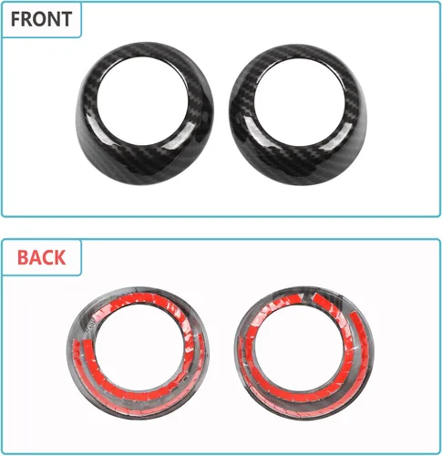 Miniatura 7 de Anillo de ajuste de cubierta de audio estéreo de sonido para puerta delantera interior de automóvil compatible con Toyota Tundra 2007-2021 Sequoia