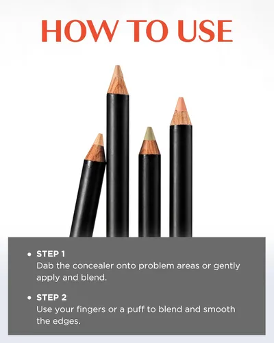 Miniatura 6 de THESAEM Cover Perfection - Lápiz Corrector Ideal de 0.04 onzas – 0.5 beige hielo para tonos de piel neutros claros 17-19 – Lápiz delgado multiusos