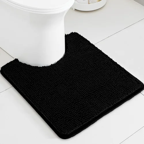 Miniatura 274 de Alfombra de baño pequeña de 12 x 18 pulgadas, lavable y absorbente, antideslizante, alfombra de baño de felpilla gruesa y suave para baño, ducha