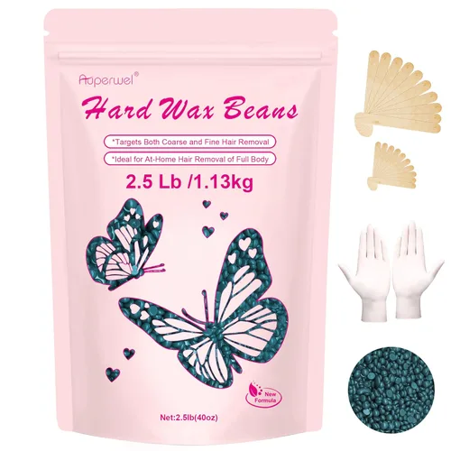 Miniatura 15 de Cuentas de cera de 2.5 libras, cuentas de cera dura adecuadas para bikini brasileño y cabello grueso, cera dura para piel sensible para depilación