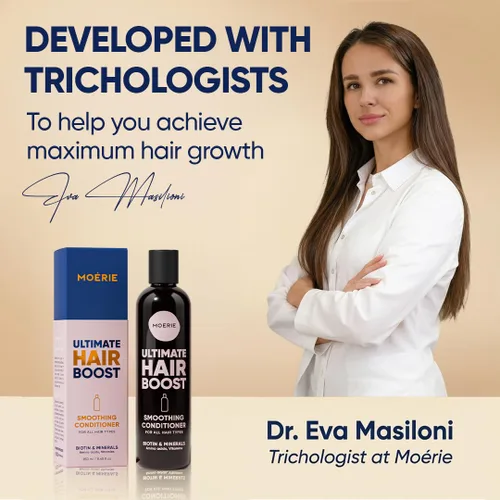 Miniatura 8 de Moerie Acondicionador para el crecimiento del cabello para hombres y mujeres, solución de pérdida de cabello con biotina y romero, acondicionador