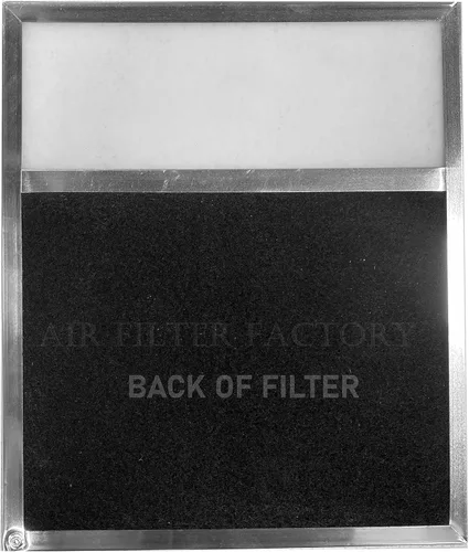 Miniatura 2 de Air Filter Factory 10 filtros de lente combo de carbón de aluminio para campana extractora de 11-7/8 x 3/32 pulgadas, paquete de 2