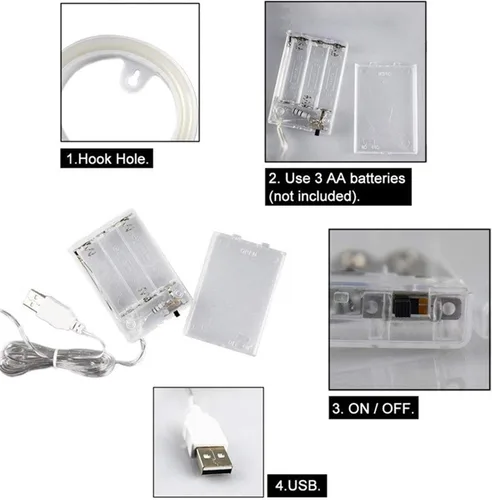 Miniatura 4 de ENUOLI Letreros de neón LED en azul con letras de neón para decoración de pared, luz nocturna, funciona con pilas o USB, letras de neón LED