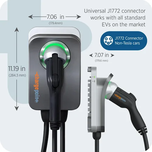 Miniatura 4 de ChargePoint HomeFlex J1772 - Cargador eléctrico de nivel 2 - Carga inteligente rápida de energía de batería en casa para vehículos eléctricos