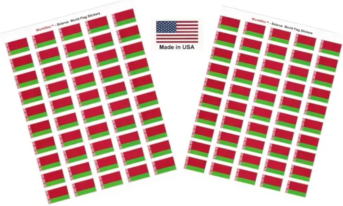 Miniatura 249 de 100 calcomanías de la bandera de Alaska; 1.5" x 1" hechas en Estados Unidos, calcomanías autoadhesivas de la bandera del estado para álbumes