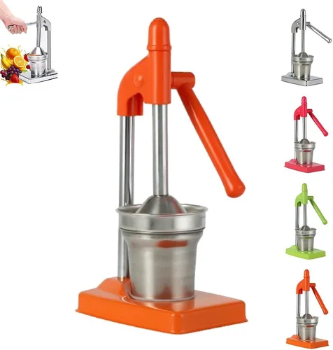 Miniatura 8 de Exprimidor manual de hierro fundido, exprimidor manual de hierro fundido resistente, máquina trituradora para jugo de naranja de limonada fresca