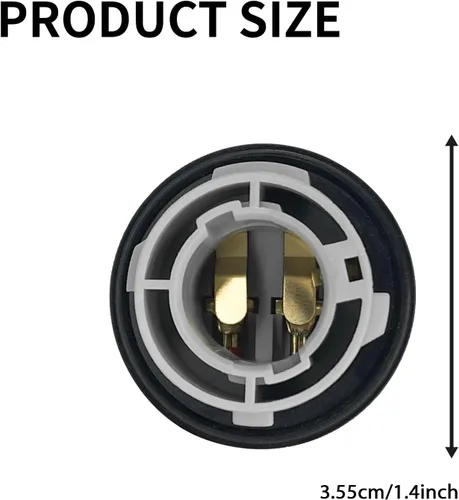 Miniatura 2 de 2 bombillas 1157 Socket 2357 luz de freno señal de giro soporte de luz trasera luz trasera arnés de cableado, bombilla LED enchufe base enchufe
