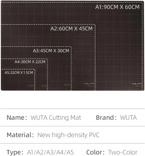 Miniatura 5 de WUTA Alfombrilla de costura autorreparable, nueva alfombrilla de corte de tela, tapete de cuero para mesa de coser, tapete de corte profesional