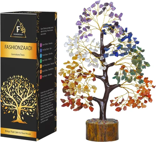 Miniatura 9 de FASHIONZAADI Árbol de cristal curativo de 7 chakras, árbol de la vida de cristal para decoración del hogar, decoración de escritorio de oficina