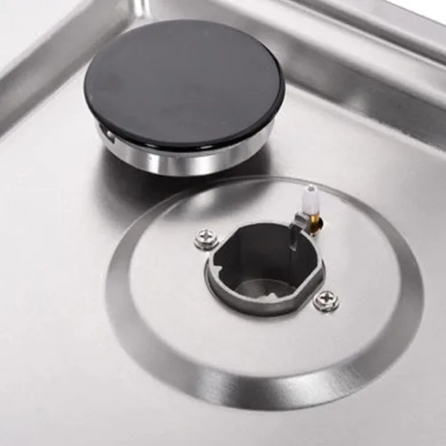Miniatura 5 de Placa de cocina de gas de 12 pulgadas, doble combustible, 2 quemadores sellados, estufa de gas de acero inoxidable DM223-SA01BZ