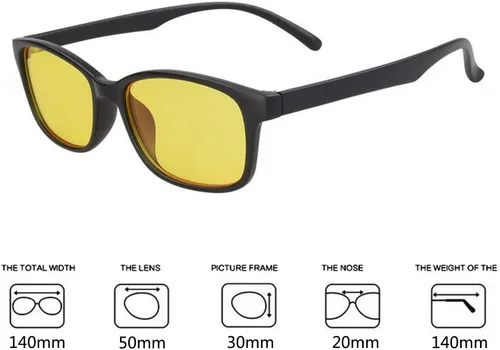 Miniatura 7 de Gafas de bloqueo de luz azul/rayo, gafas de bloqueo antirreflejo, gafas de lectura de pantalla digital, gafas de navegación