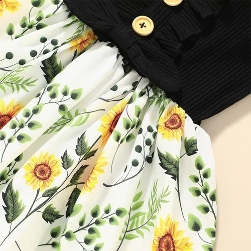 Miniatura 2 de Vestidos tutú para niñas pequeñas, lindo vestido casual de manga corta para verano, uso diario, hogar, escuela, fiesta, 2-8T