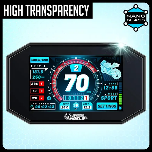 Miniatura 4 de Speedo Angels Protector de pantalla de salpicadero NANO GLASS para V-STROM 800DE (2023-)