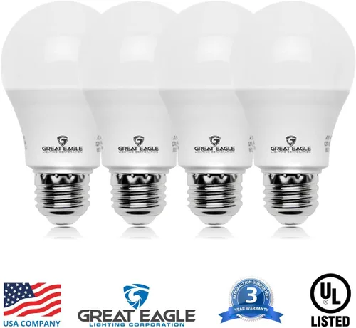Miniatura 2 de Great Eagle - Bombillas LED A19 equivalentes a 75 W, certificación UL, color blanco frío de 4000 K, bombillas LED de 75 W, no regulables, repuesto