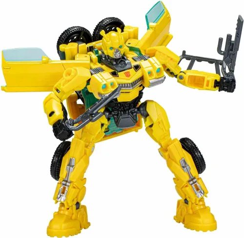 Transformers Toys Rise of the Beasts Movie, Deluxe Class Bumblebee Figura de acción – A partir de 6 años, 4.9 in