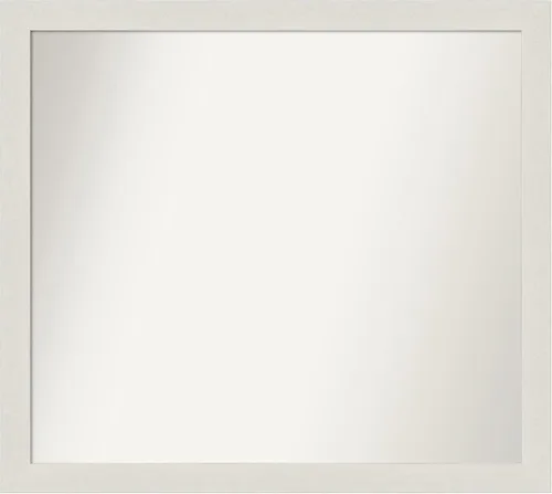 Miniatura 96 de Amanti Art Espejo de baño blanco para sobre el fregadero, 24 x 24 pulgadas, hecho a medida, espejo de tocador cuadrado blanco estrecho, marco
