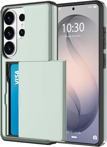 Miniatura 93 de Funda tipo cartera para Samsung Galaxy S22 Ultra con 4 ranuras para tarjetas de crédito a prueba de golpes, funda híbrida de protección reforzada