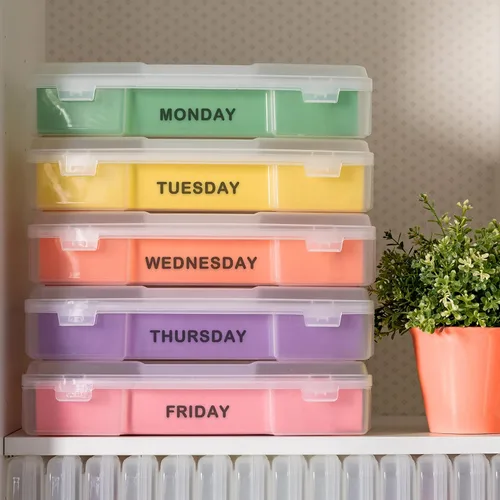 Miniatura 10 de IRIS USA - Paquete de 6 cajas de almacenamiento transparente de plástico para papel de álbumes de recortes de 12 x 12 pulgadas, organizadores