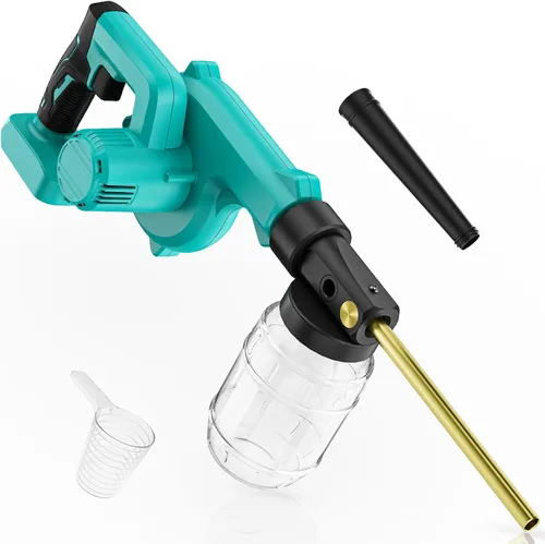 Dinftin Plumero eléctrico de tierra de diatomeas compatible con batería Makita de 18 V (batería no incluida), aplicador de polvo de jardín con