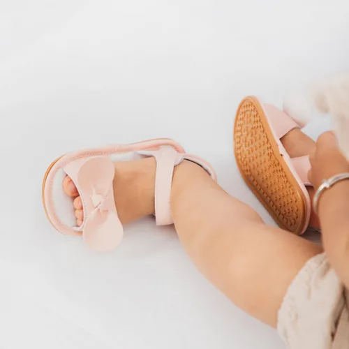 Miniatura 120 de Meckior Sandalias de verano con punta abierta y suave de piel sintética para bebés y niñas pequeñas