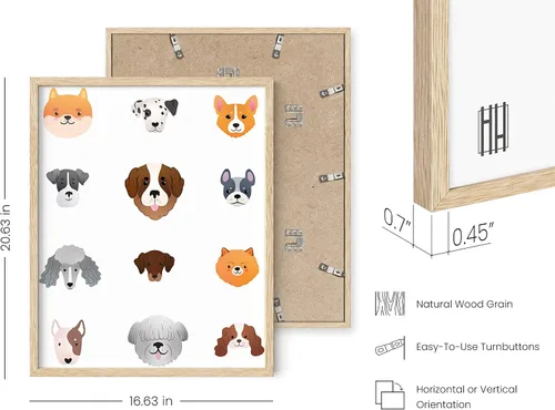 Miniatura 3 de Haus and Hues - Juego de 4 impresiones artísticas de animales para guardería, decoración de pared para niños y niñas, decoración de habitación
