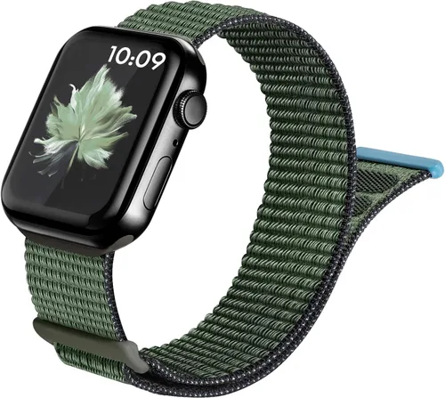 Miniatura 7 de Paquete de 15 correas deportivas de nailon compatibles con Apple Watch Band de 1.614 in 1.575 in 1.496 in 1.929 in 1.772 in 1.732 in 1.654 in