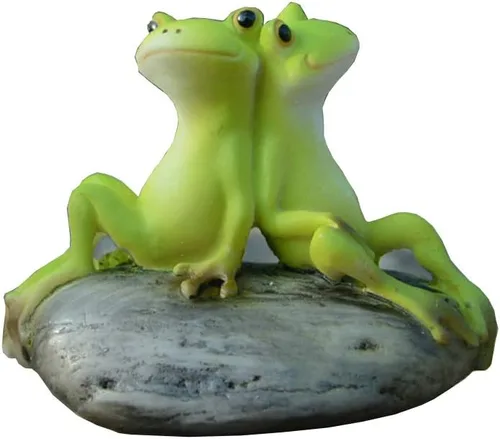 Miniatura 11 de Estatuas de rana miniatura de jardín - Que tengas un buen día Smile Everyday Flower Frog