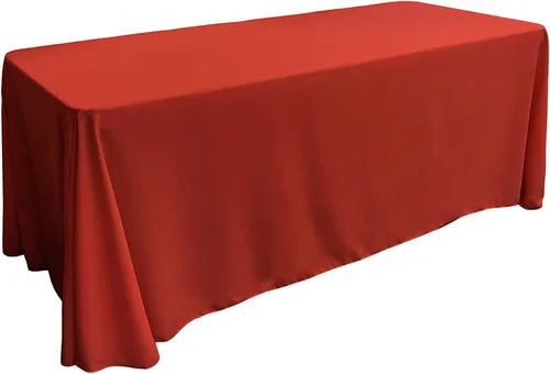 Miniatura 224 de LA Linen Mantel rectangular lavable de popelín de poliéster, resistente a las manchas y a las arrugas, cubierta de mesa 60x84, mantel de tela