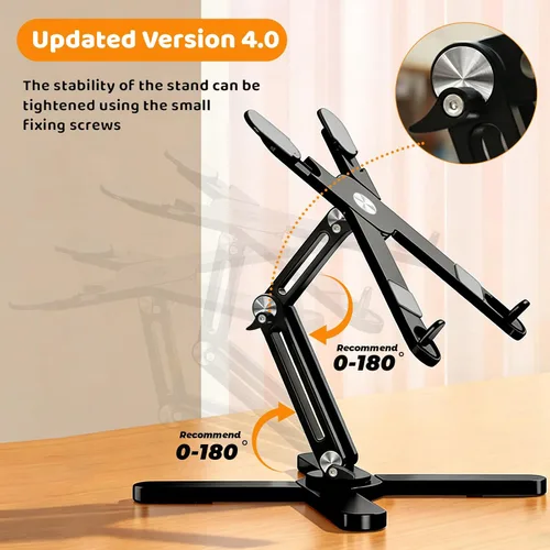 Miniatura 2 de Moallia Soporte giratorio N86 360 para laptop, altura y ángulo ajustables, elevador ergonómico de metal para trabajo colaborativo de escritorio