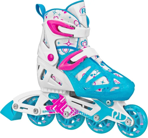 Miniatura 9 de Roller Derby Tracer Patines en línea ajustables para niños, niñas, principiantes Negro/Azul/Anaranjado