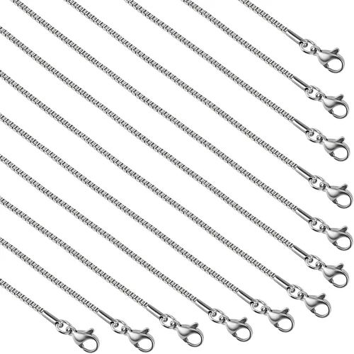 Miniatura 15 de UMAOKANG Cadena de joyería para hacer joyas, cadenas de acero inoxidable chapadas en oro, suministros para hacer joyas a granel, Acero inoxidable