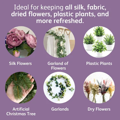 Miniatura 4 de Chrysal Spray limpiador de seda y flores secas (14.8 onzas), suministros florales para plantas artificiales, suministros para arreglos florales
