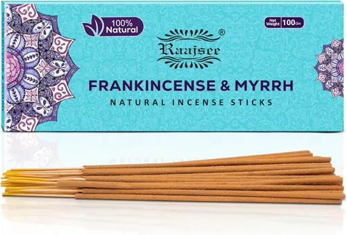 Miniatura 26 de Raajsee Varillas de incienso natural de flores de jazmín, paquete de 3.53 oz, 100% puro, orgánico, natural, enrollado a mano, libre de productos