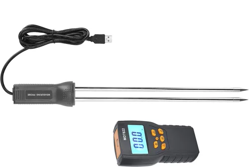 Miniatura 3 de TOPINCN Moisture Meter Probe Grain Tool Tester with Extra Long Probe 230 Smart Digital Moisture Meter Tester Probe Grain Moisture Tester Tool Tool