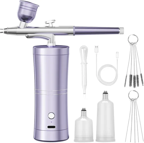 Kit de aerógrafo portátil con compresor de aire, aerógrafo para uñas, compresor de aerógrafo, máquina de aerógrafo de uñas de alta presión, mini